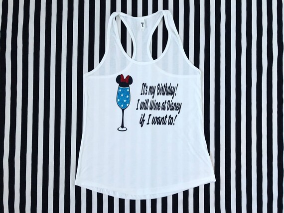 Minnie Birthday Food and Wine festival woman's tank top Il_570xn