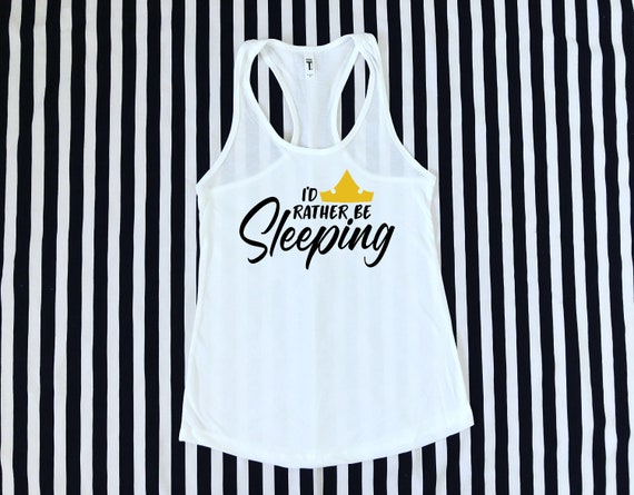 Sleeping Beauty I’d Rather Be Sleeping Woman's Tank Top Il_570xn