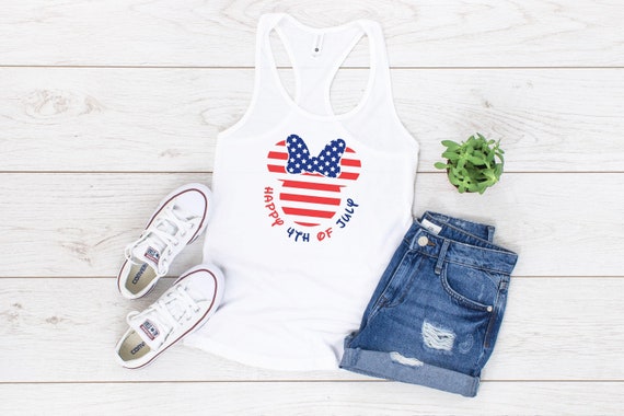 Minnie Bow July 4th Woman's Tank Top Il_570xn