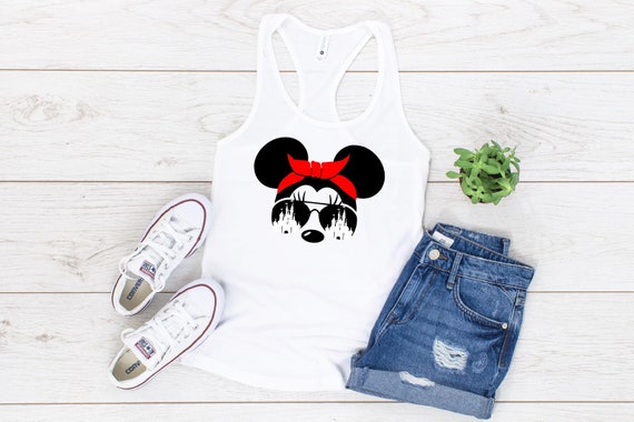 Minnie Castle Sunglasses Woman's Tank Top Il_570xn