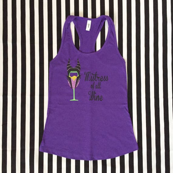 Maleficent Mistress Of All Wine Drinking Woman's Tank Top Sleeping Beauty Il_570xn