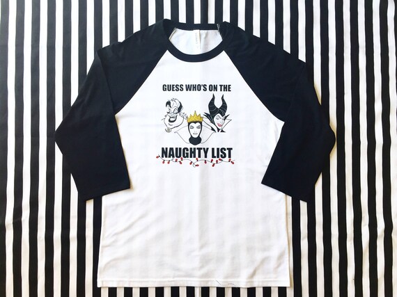 Villains Naughty List Holiday Tee Il_570xn