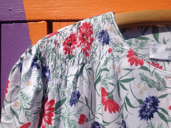 Retro Blouse | Floral | 90's does 40's | Free UK … - image 3