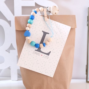 Carte personnalisée A6 pour la naissance avec nom première lettre et date de naissance Carte bébé