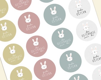 24 Easter - Stickers - Happy Easter Mixed - 4 cm