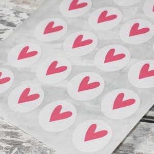 Heart 24 Sticker Kariet 40mm Gift Sticker image 4