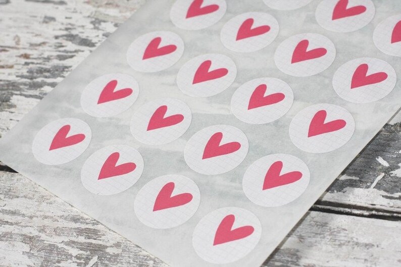 Heart 24 Sticker Kariet 40mm Gift Sticker image 4