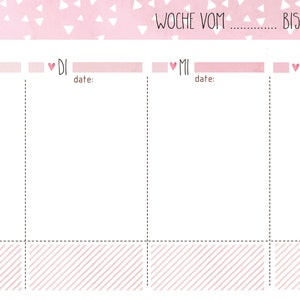 My Weekly Planner pink A4 Block Weekly Planner image 3