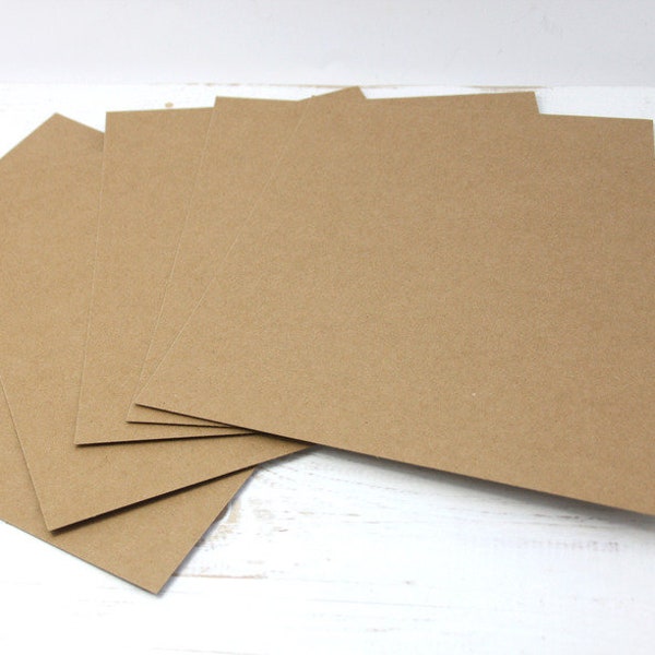 20 x kraft paper 20,3 x 20,3 cm brown 280g/meter blank