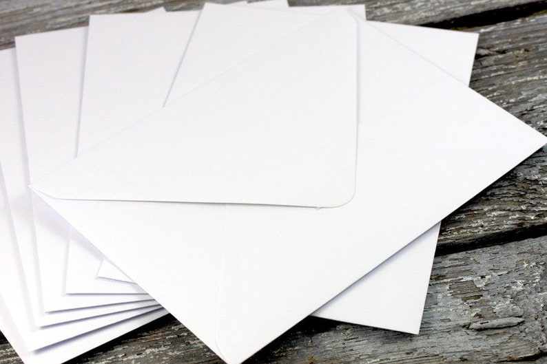 10 x envelopes C6 white smooth envelope image 1