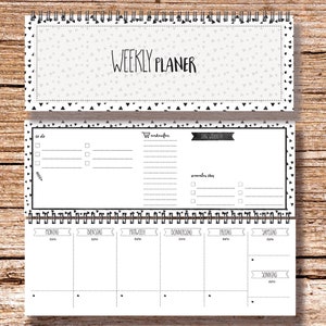 "My Weekly Planer rosa" Tischkalender Jahresplaner mit 52 Wochen Kalender "My Weekly Planer rosa" Tischkalender Jahresplaner mit 52 Wochen Kalender