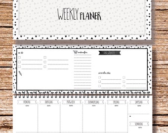 My Weekly Planer schwarz Tischkalender Planer