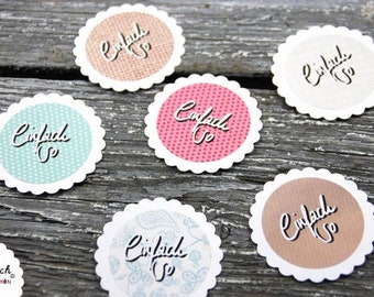 Sticker "just like that" Colorful 12pcs Gift Sticker 4 cm diameter