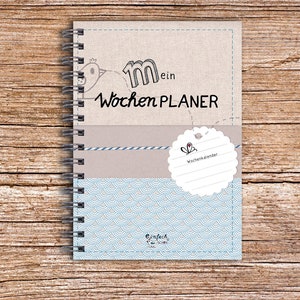 Calendar A6 Mini My weekly planner 52 weeks 1year image 1