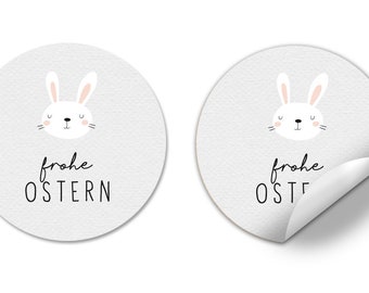 24 Easter - Sticker - Happy Easter grey - 4 cm