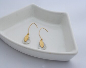 Boucles D'oreilles Pendantes Goutte En Cristal - Plaqué Or/argent/or Rose - Style Bohème - Fait Main Aux USA - Neuves Avec étiquettes