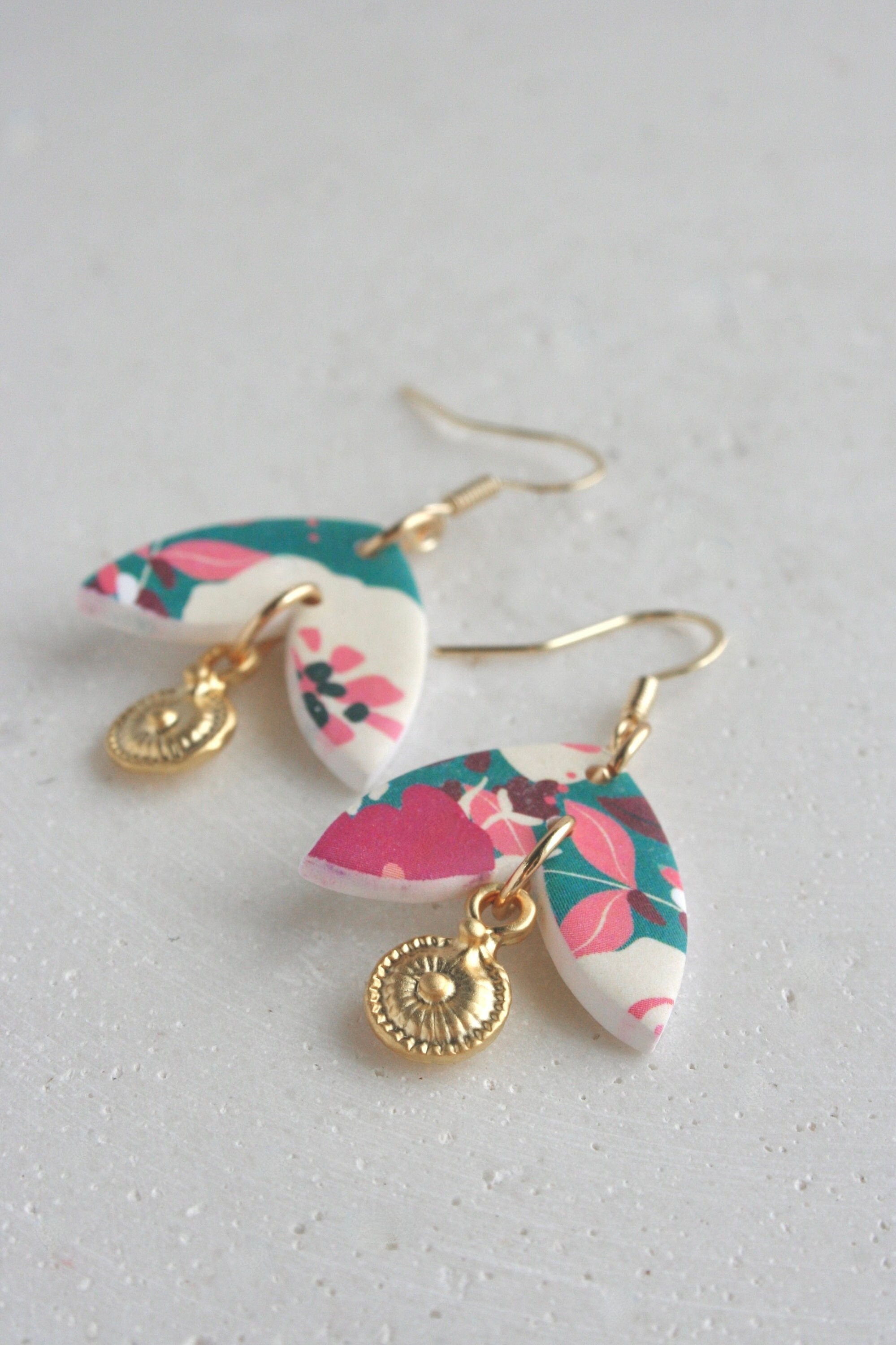 Boucles D'oreilles Pendantes Style Tibétain Bleues - Verre Et Alliage - Neuf Sans Emballage - Dormeuses