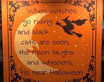 Primitive Halloween Sign