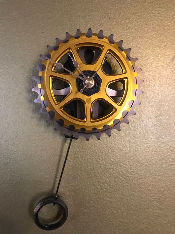 S And M Bmx Sprocket Pendulum Clock Repurposed Bike Parts Bike Etsy S And M Bmx Sprocket Pendulum Clock Repurposed Bike Parts Bike Etsy