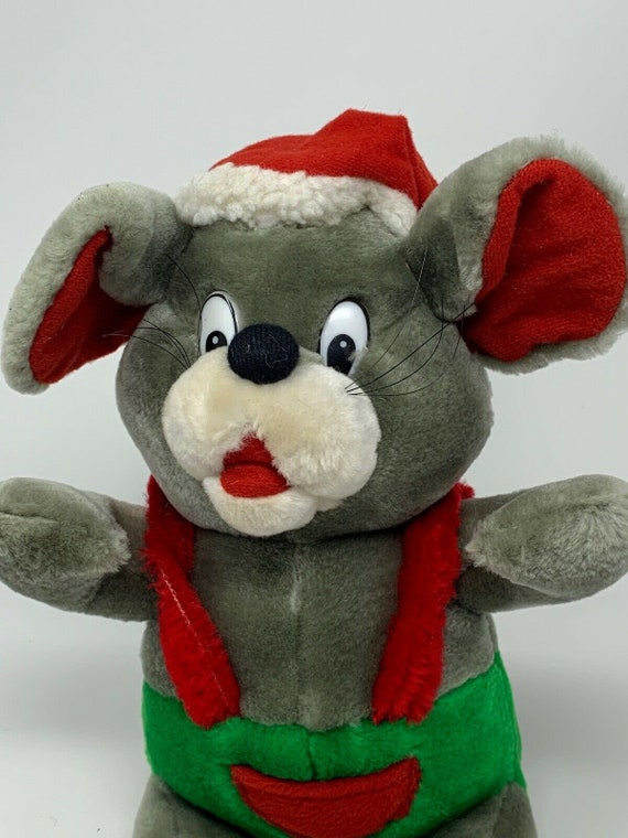 santa mouse stuffed animal