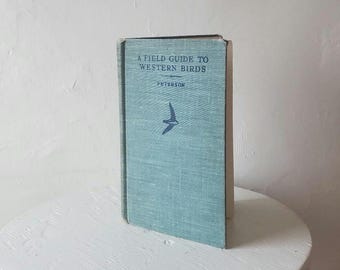 1st Ed. 1941 Peterson Field Guide to Western Birds light wear bird lover gift