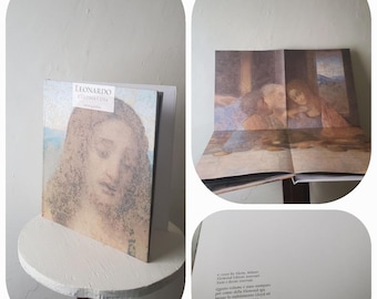 Last Supper Italian Book Leonardo L'Ultima Electa Quadrifolio 90s vintage Italy Religious art