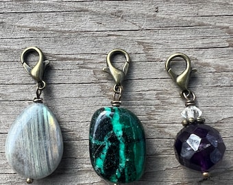 Trio of Zipper Pulls