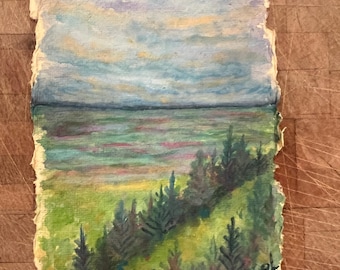 Landscape Original Watercolor Painting