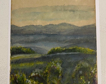 PRINT of Landscape a Becci Lubbers Original Watercolor Painting