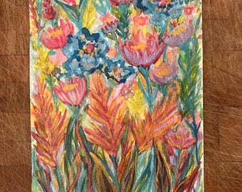 Flowers Original Watercolor Painting
