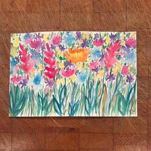 Flowers Original Watercolor Painting