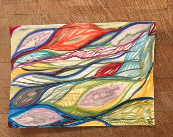Abstract Original Watercolor Painting