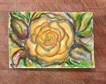 Rose Original Watercolor Painting