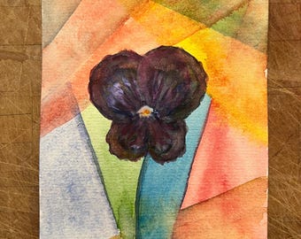 Flower Original Watercolor Painting