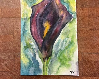 Flower Original Watercolor Painting