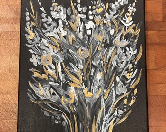 Original Bouquet Painting in Acrylic