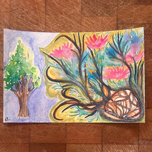 Abstract Original Watercolor
