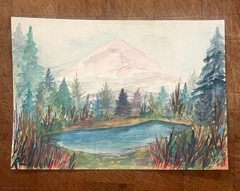 Landscape Original Watercolor Painting