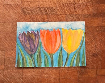 Flowers Original Watercolor Painting