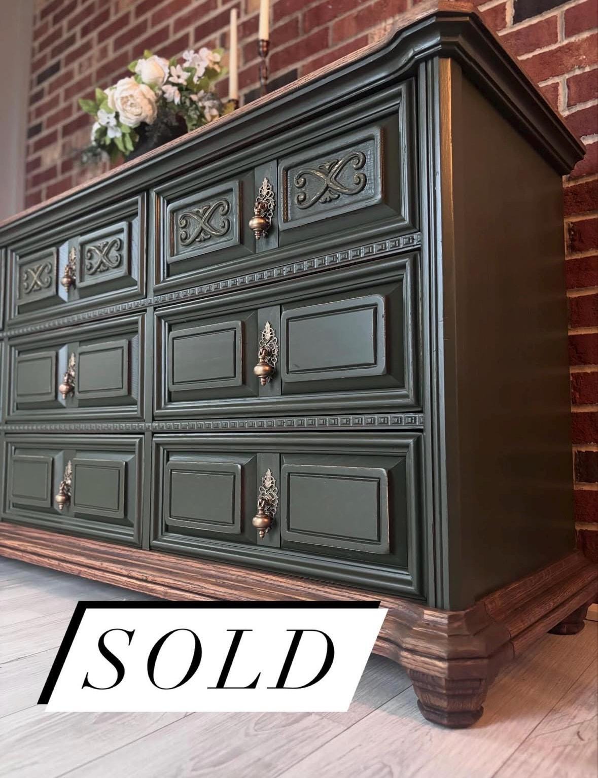 Dark Green Painted Dressers - Etsy