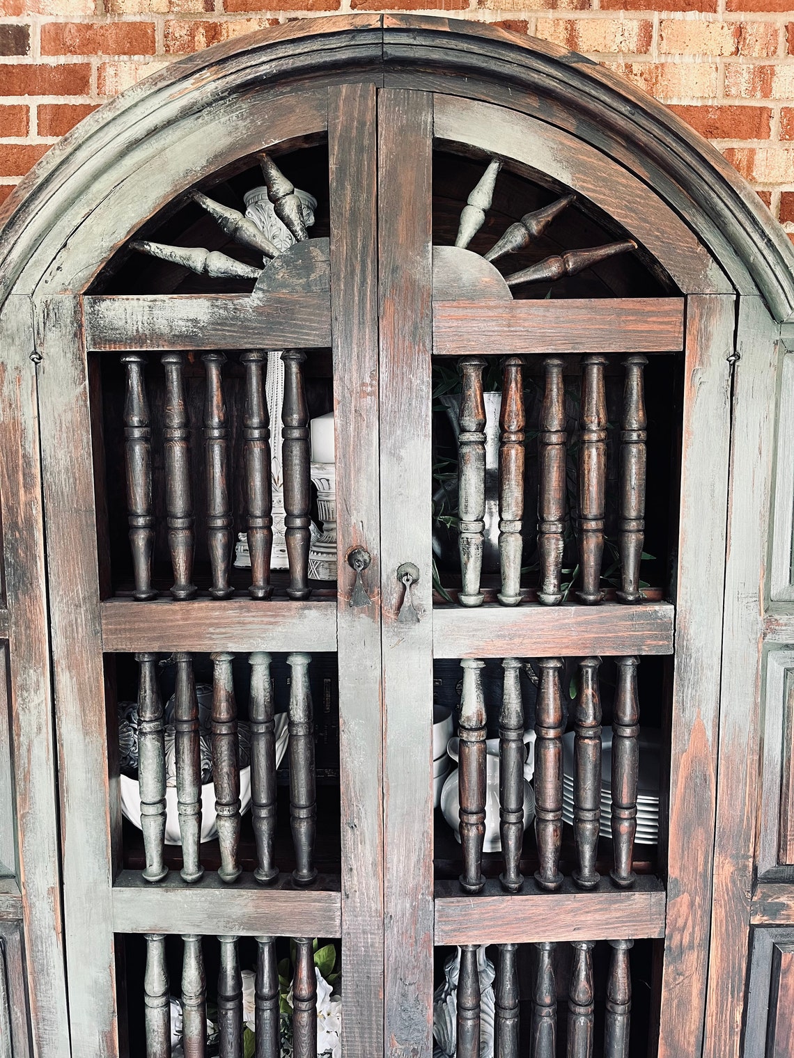 Rustic Hutch Primitive Hutch Spanish Style Vintage Etsy