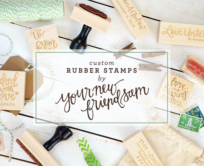 Best Day Ever Stamp Personalized Rubber Stamp Wedding Favors Etsy