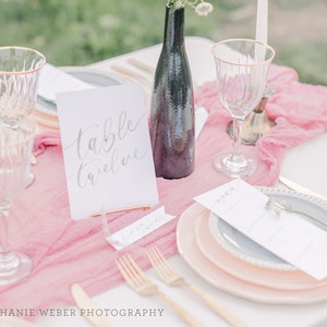 Printed Wedding Reception Menus, Custom Watercolor Menu, Wedding Calligraphy, Dinner Menu, Custom Menu Card, Party Menu, Reception Menu image 8