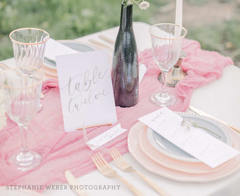 Printed Wedding Reception Menus, Custom Watercolor Menu, Wedding Calligraphy, Dinner Menu, Custom Menu Card, Party Menu, Reception Menu image 8