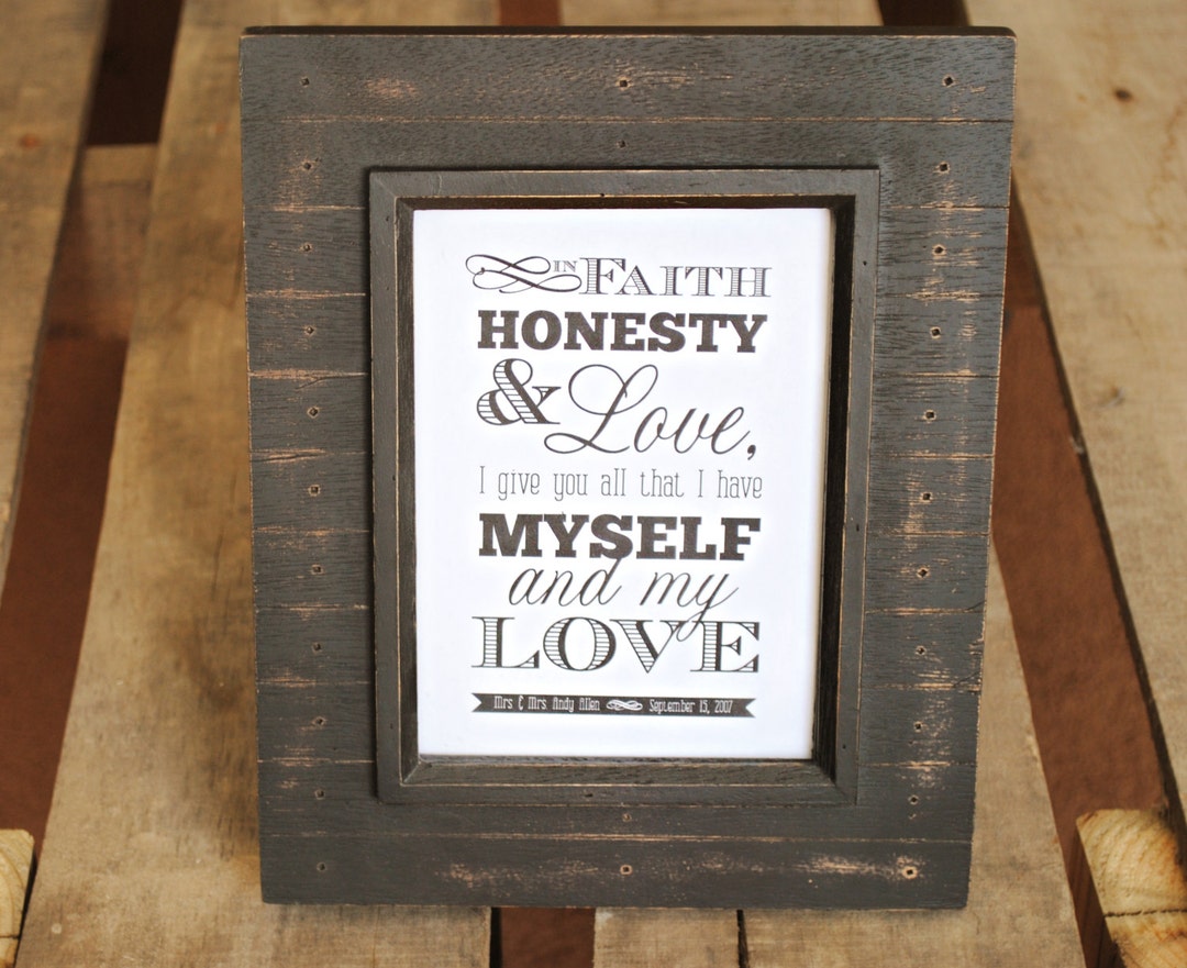 Custom Personalzed Photo Art Weddng Photo Vows Baby - Etsy