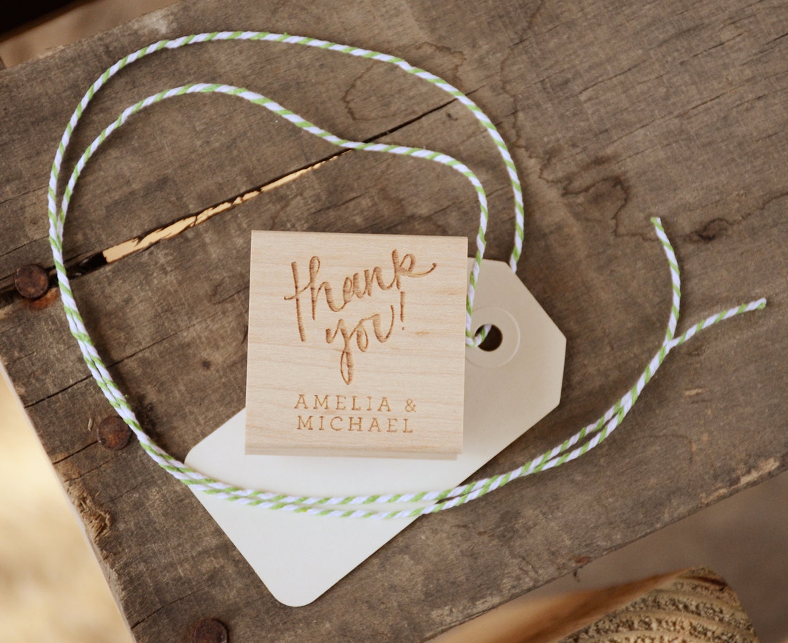 Personalized Thank You Rubber Stamp - Etsy