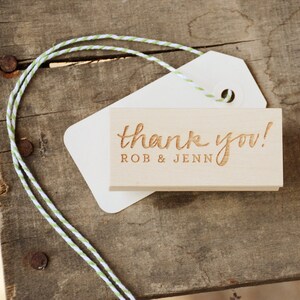 Personalized Thank You Rubber Stamp image 2