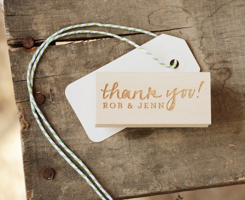 Personalized Thank You Rubber Stamp image 2