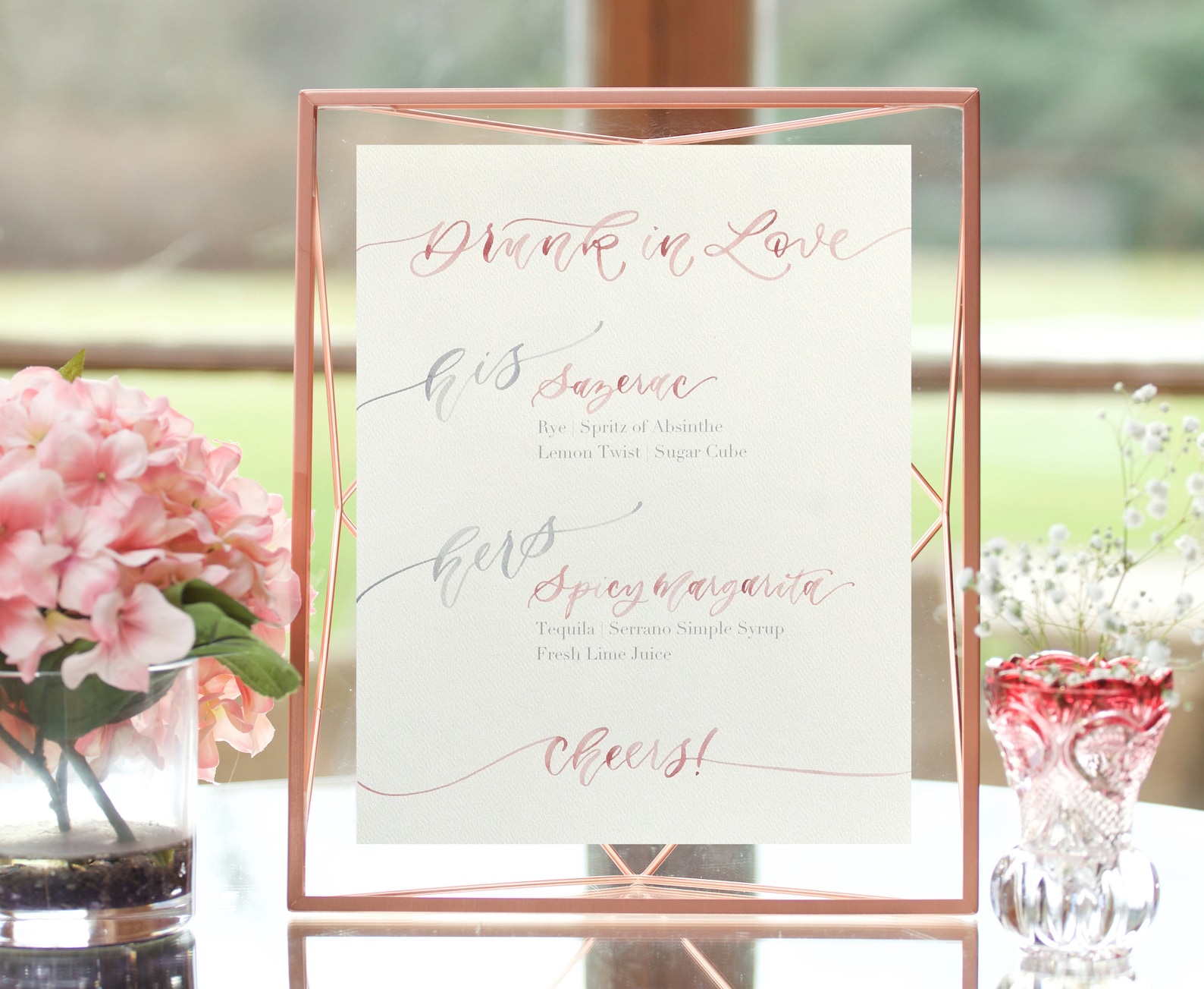 Custom Watercolor Wedding Signs for Wedding Favors Cards and | Etsy