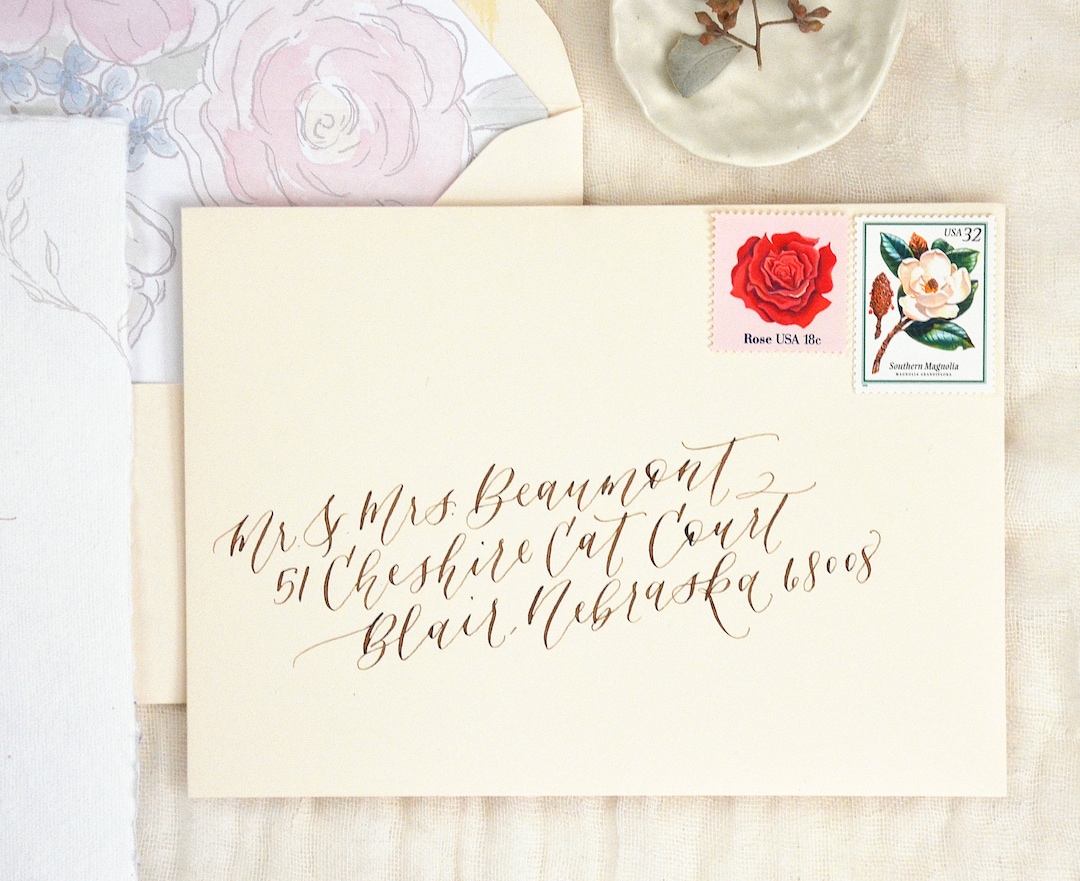 Wedding Calligraphy Envelope Wedding Invitation